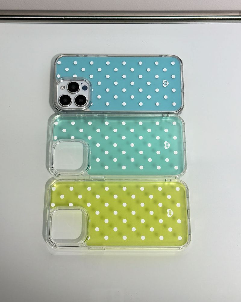 DOT JELLY Gel Hard Slim Phone Case - soda blue