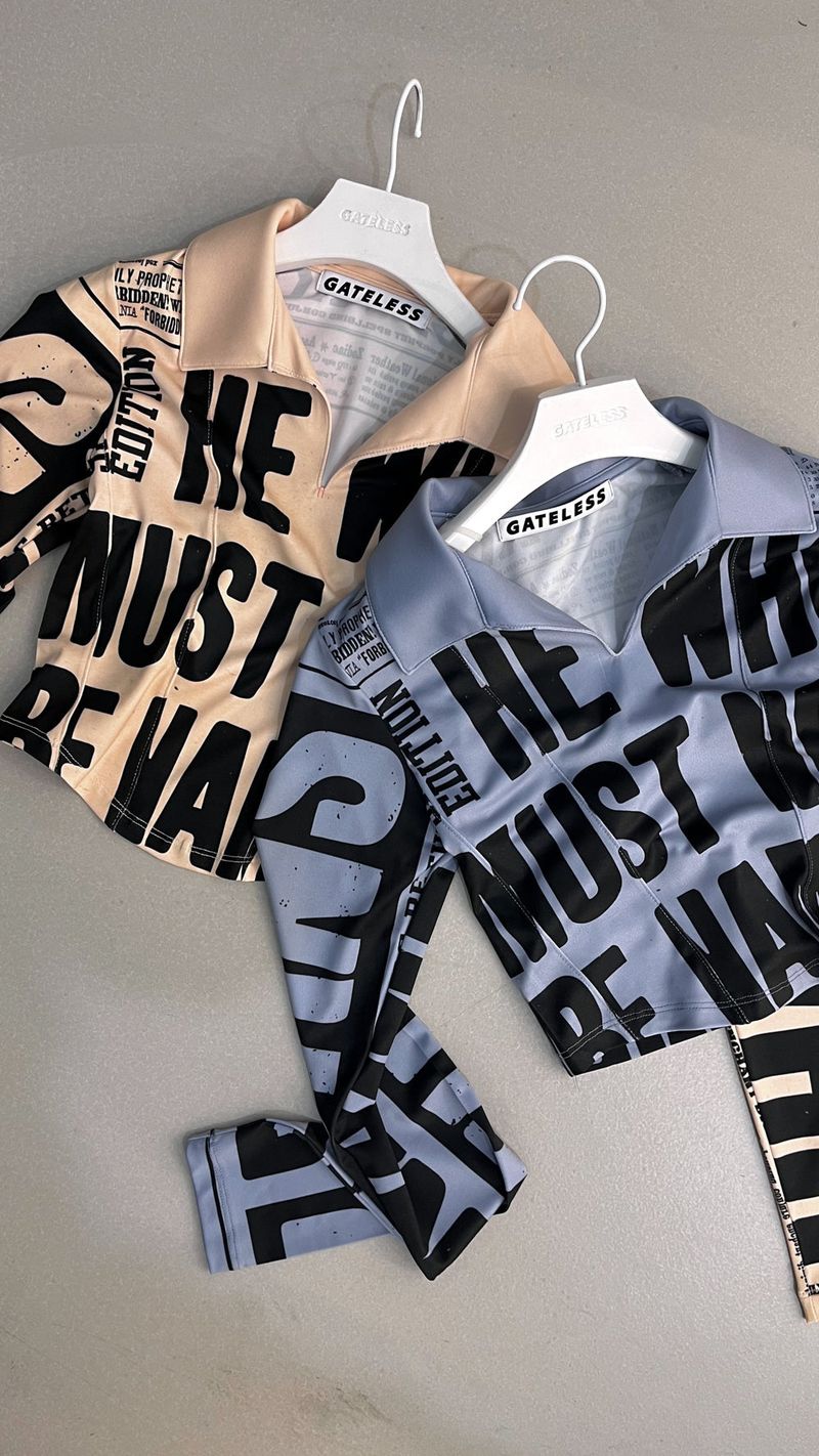 NEWS COLLAR T-SHIRT