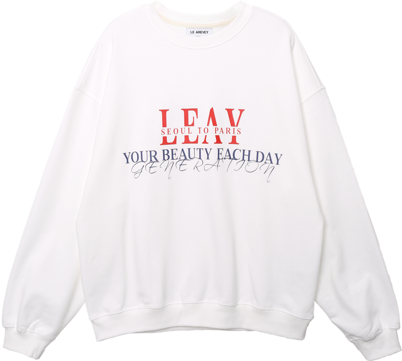 LE AREVEY（アルヴェイ）の「LEAY SWEATSHIRT [WHITE]（Tops）」