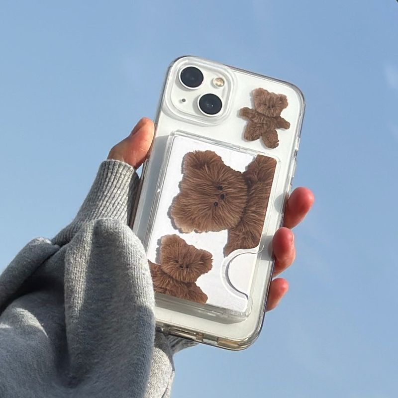 casecream（ケースクリーム）の「[MADE] Bebe bear [Macsafe clear card wallet]（Smartphone Accessories）」