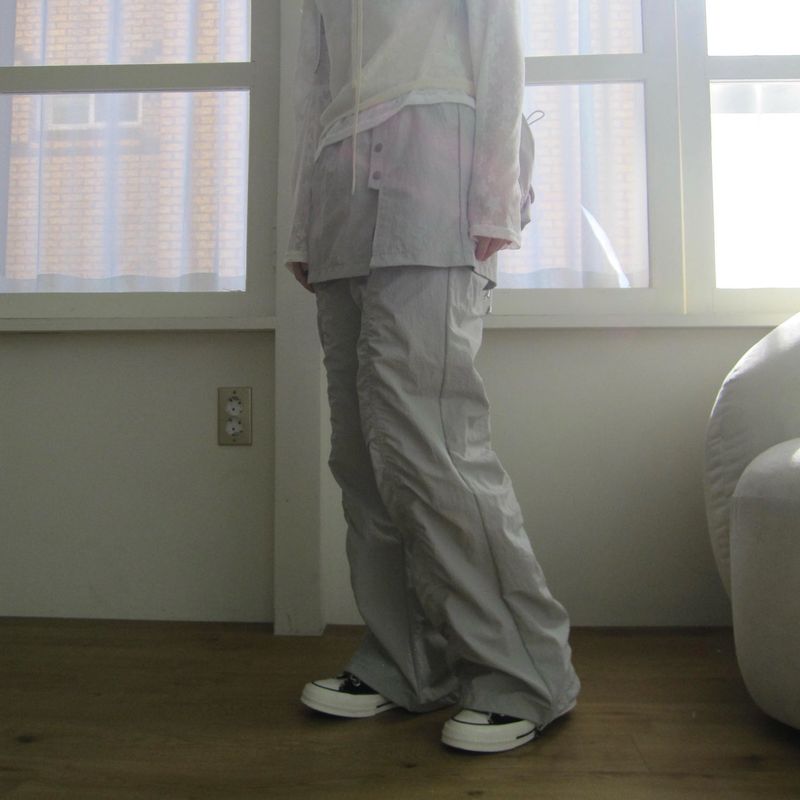 Shirred Skirt Pants