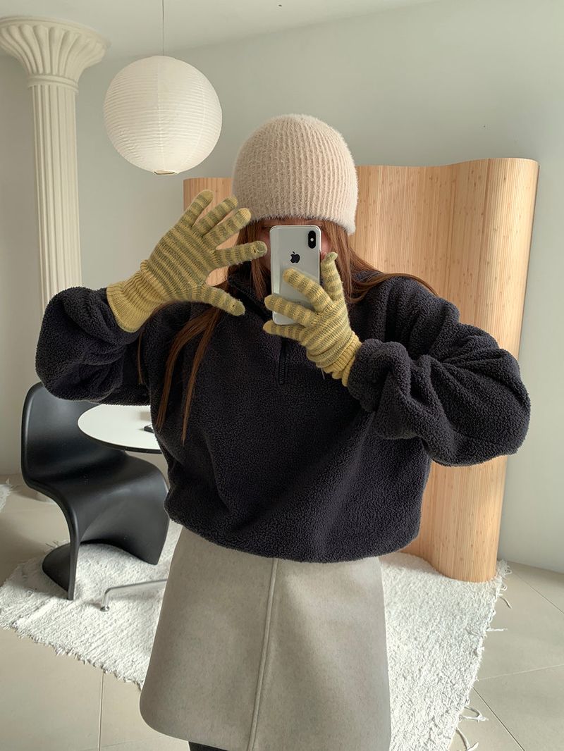 [MADE] MEMBER FLEECE HALF ZIP-UP