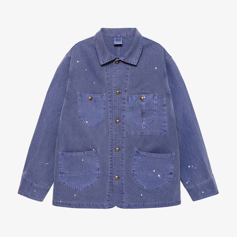 FADED HERRINGBONE CHORE JACKET