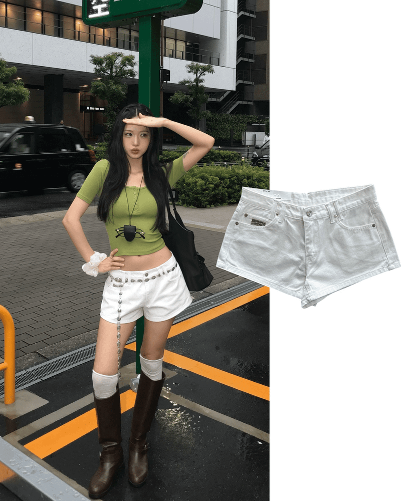 GUSTA（グスタ）の「Downtown Low Rise Denim Shorts（Pants）」