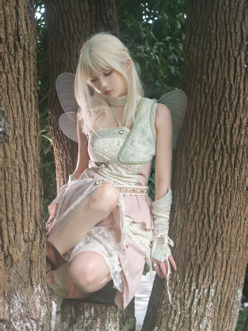 ROSE ISLAND アイランドガール パッチワークドレス