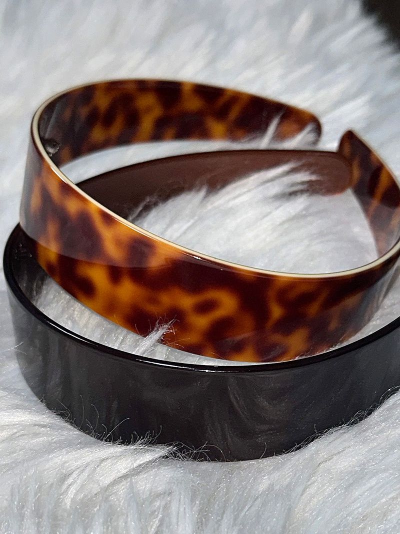 Soft leopard hair band