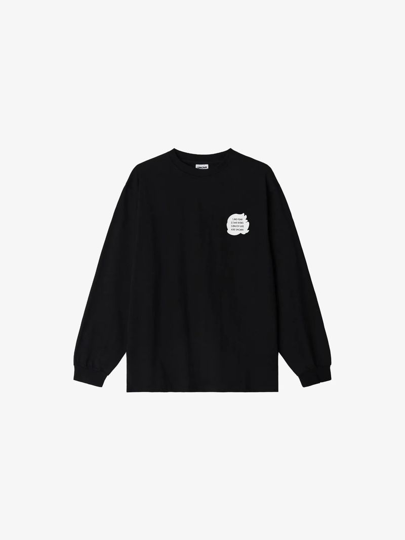 UNCMN（アンカモン）の「ライブ ライク ハニー バジャー ロングスリーブ ブラック（トップス）」