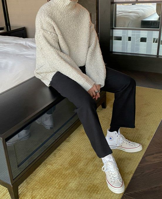 ASCLO Wool Long Wide Slacks (3color)