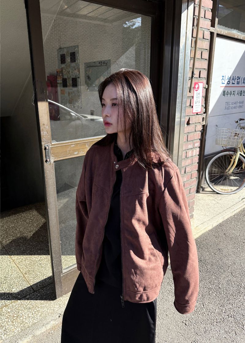 WOOHWA(ウファ)の「 SUEDE BUTTON LINE JACKET(Jackets/Outerwear)」