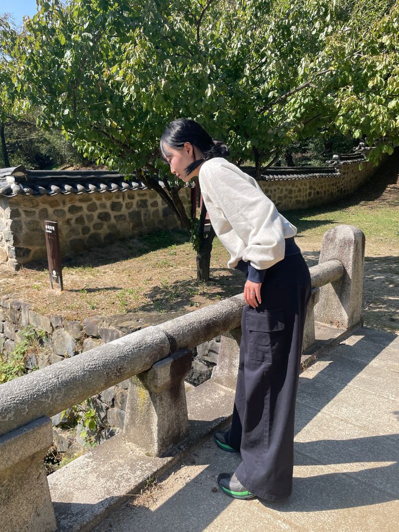Workwear wide cargo pants