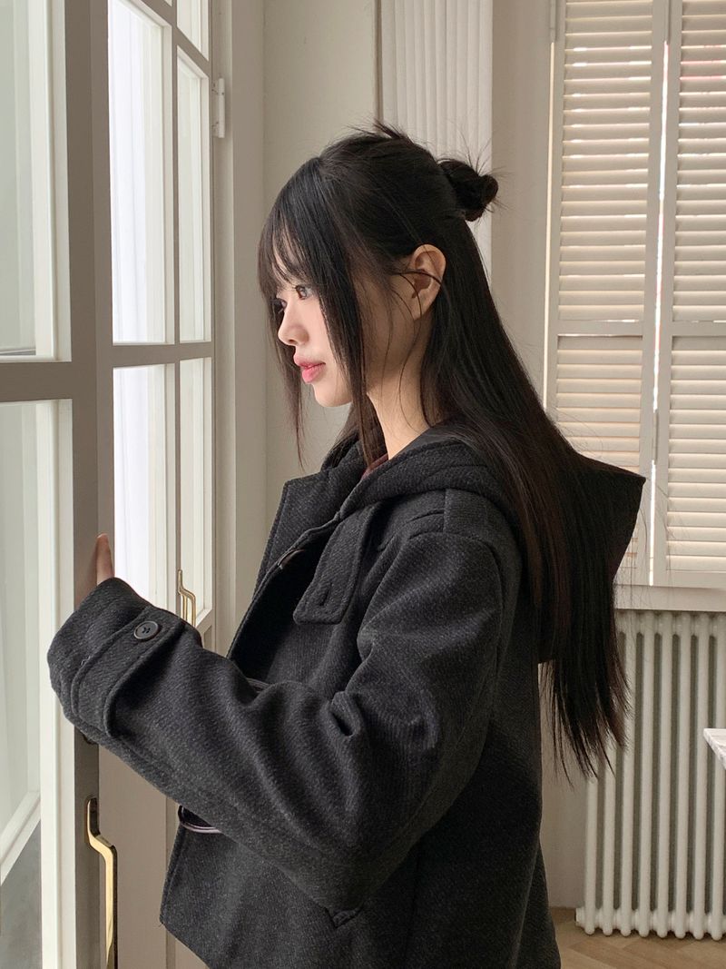[MADE] Arco Wool Herringbone Tteokbokki Short Duffel Coat