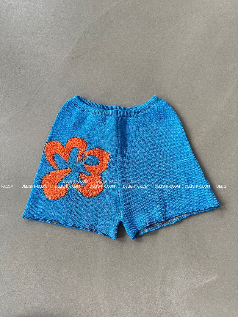 Flower knit bikini swimwear