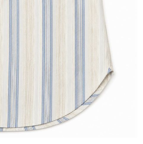 Senel Striped Over Fit Long Sleeve Shirt