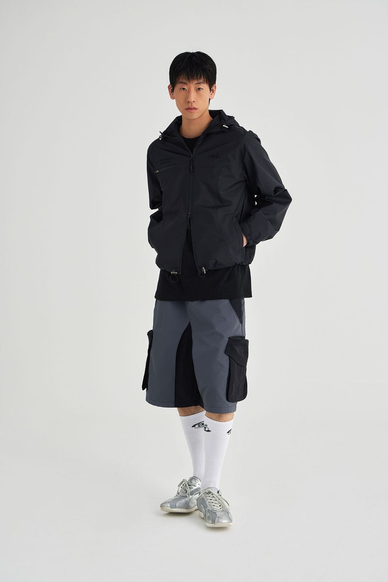 SYMBOL EMBROIDERY SHORTS PANTS [BLACK]