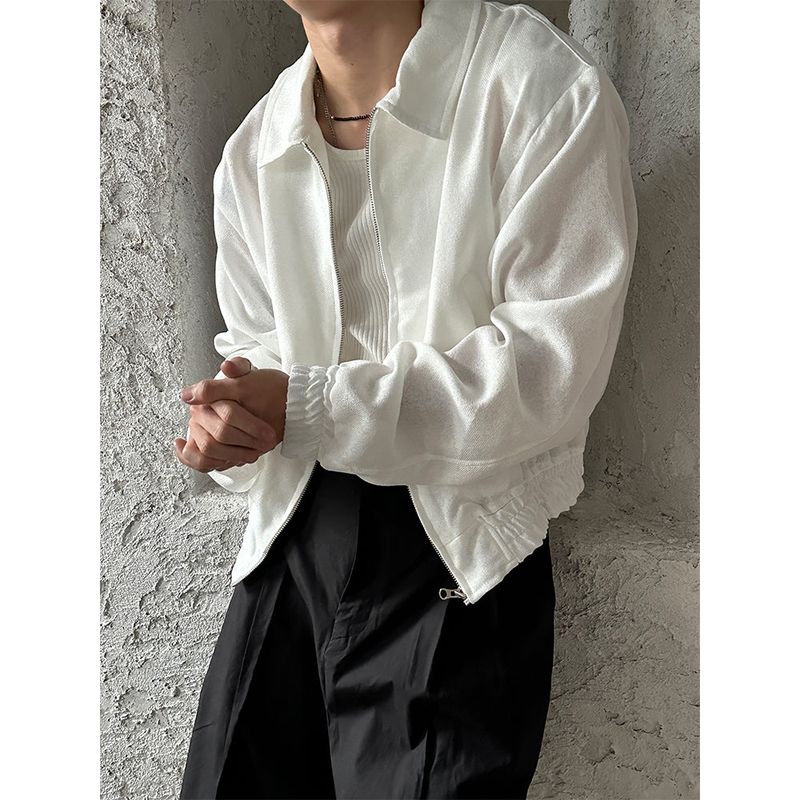 LAURANT（ロラン）の「[S/S] Linen crop blouson jacket (3color)（Jackets/Outerwear）」