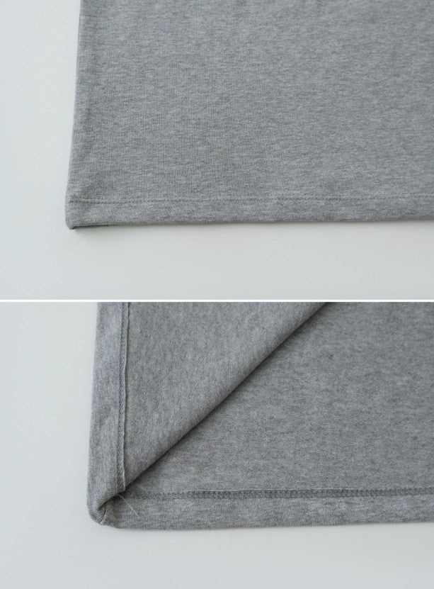 Simple & Basic Round Short Sleeve T-shirt (6color)