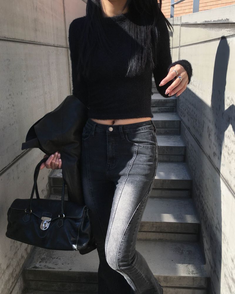 Pony boots cut pants