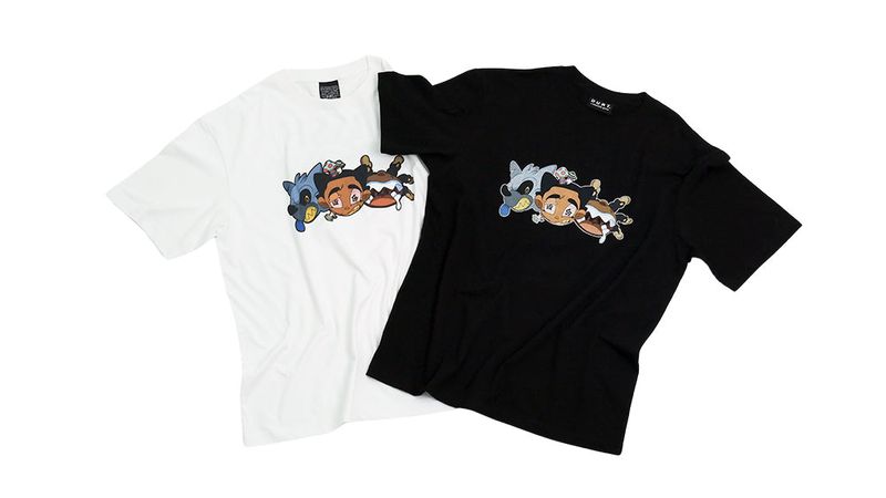 BC x SYNO FACE TEE _ BLACK