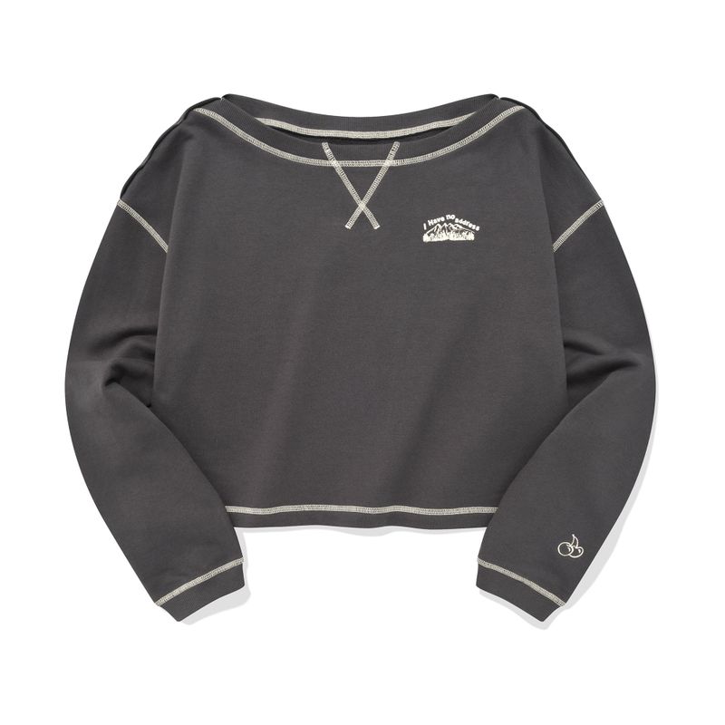 KIRSH（キルシー）の「NOMAD GRAPHIC SWEATSHIRT [CHARCOAL]（Tops）」