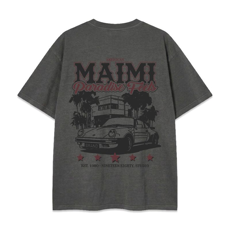 paradise feels pigment-dyed short-sleeve t-shirt (3color)