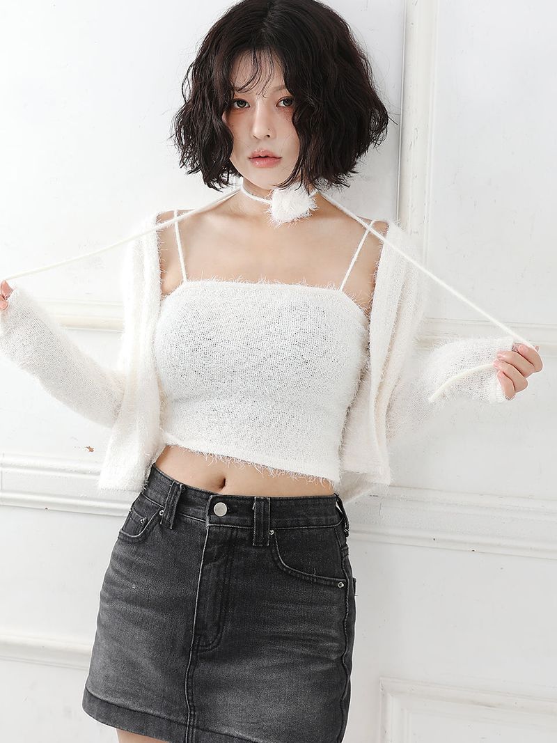 cattline(カトリーヌ)の「Pure Knit Cardigan Sleeveless SET(Tops)」