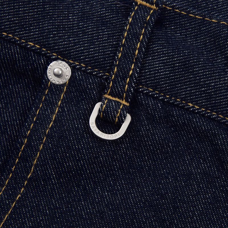 1/2 ROUX BASE UNIFORM LIGHT DENIM PANTS (BLUE)