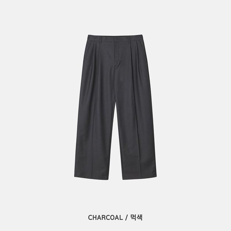 ASCLO TR Two Tuck Wide Slacks (3color)