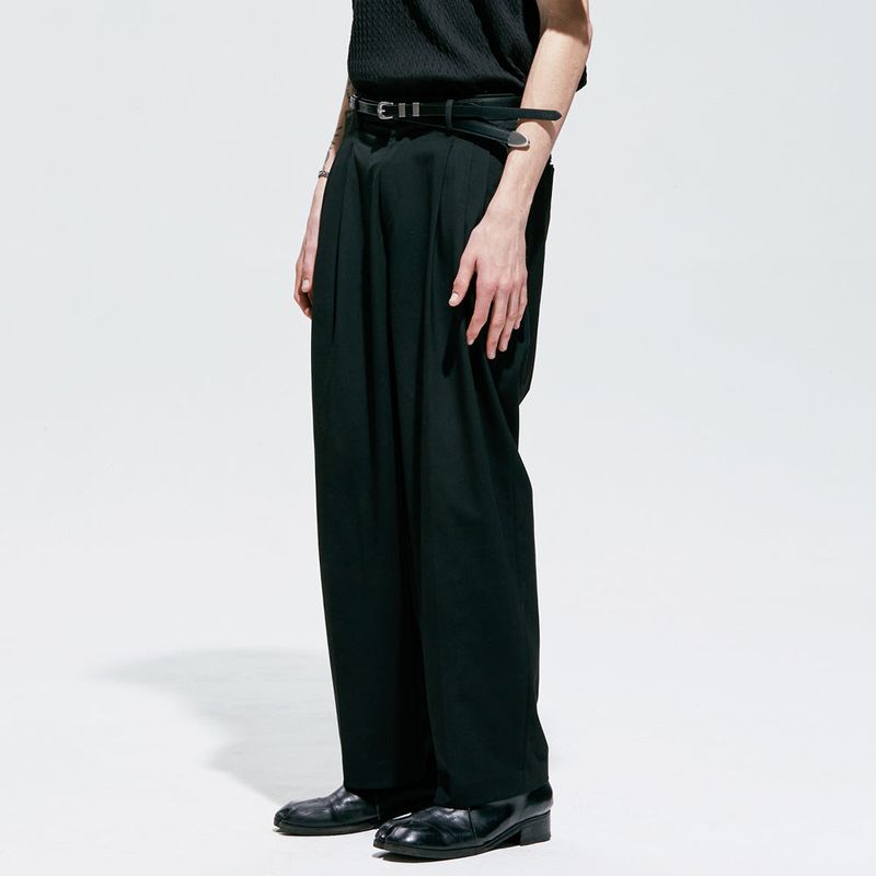 layered strap thin western belt