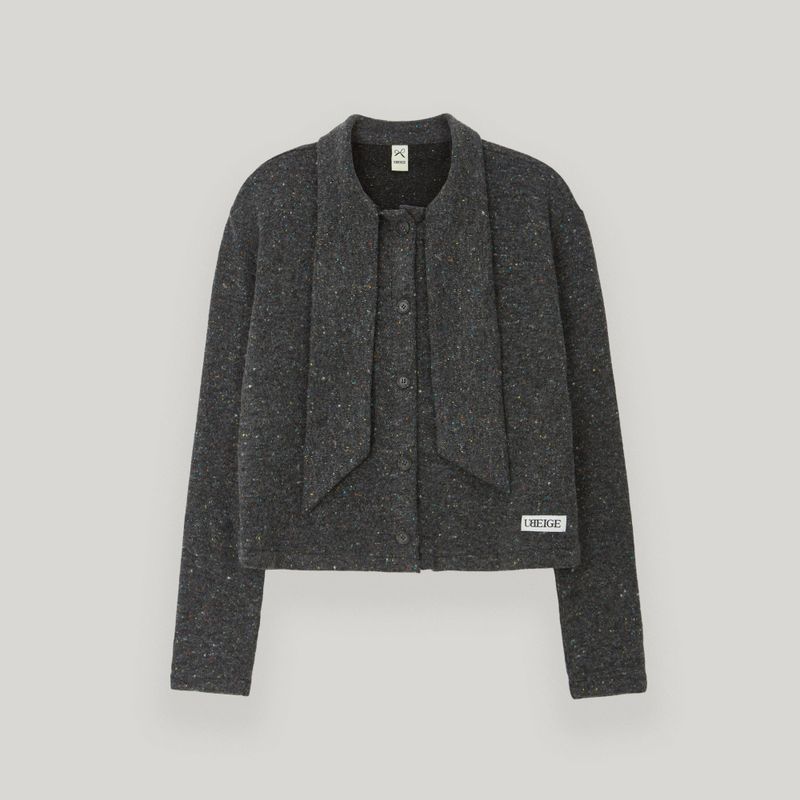 Black Tie Knit Cardigan