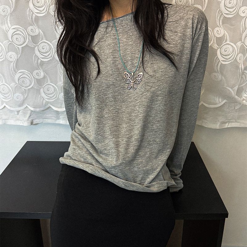 mint butterfly necklace