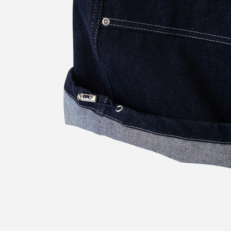 Road napping denim pants