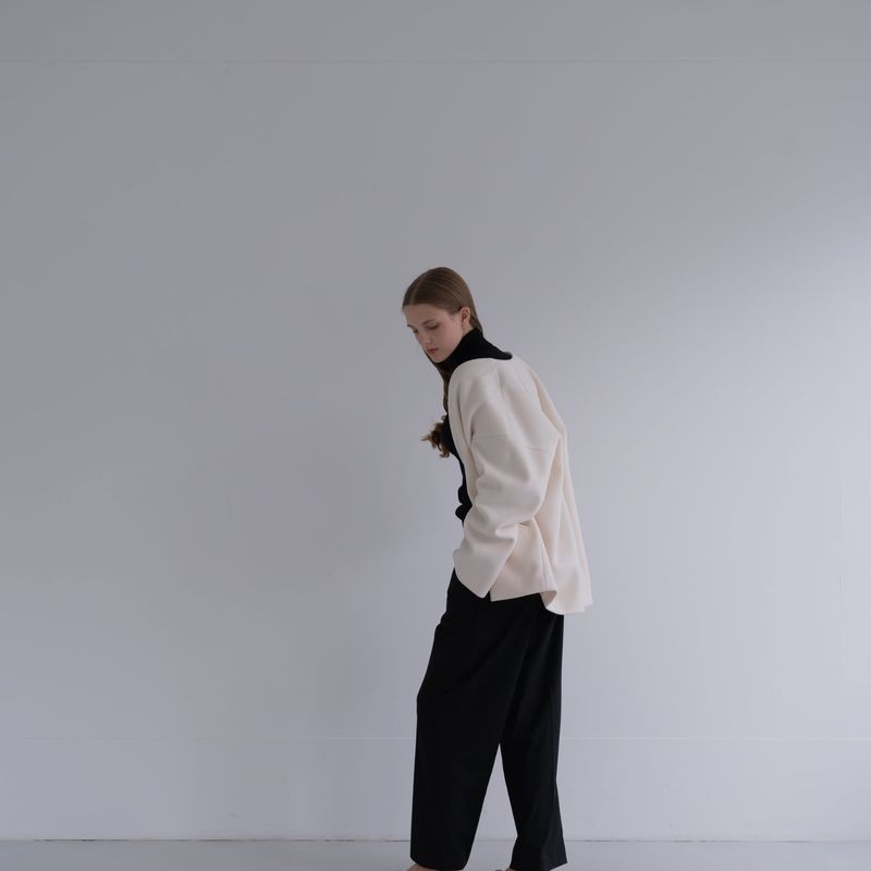 nocollar short coat