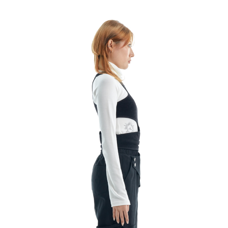 HOLE KNIT TOP set : "Not your business"
