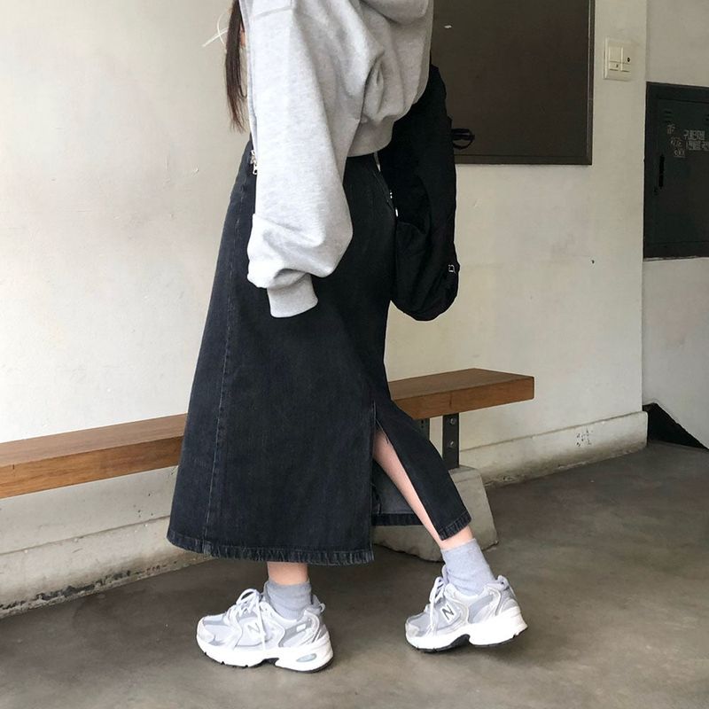 BEIDELLI（ベイデリー）の「[BELLIDE MADE] SLIT LONG DENIM SKIRT（Skirts）」