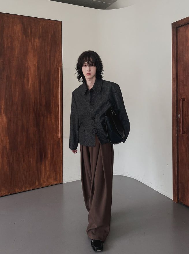Lemad herringbone wool jacket