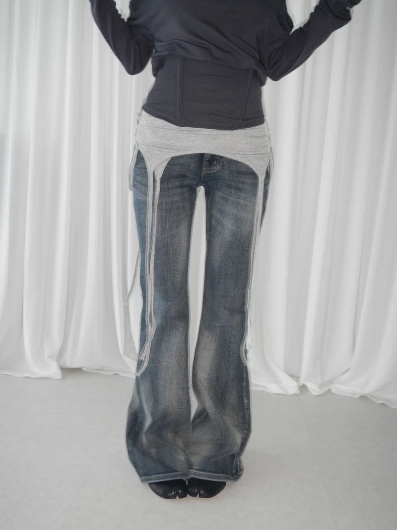 sister washing dyeing bootcut