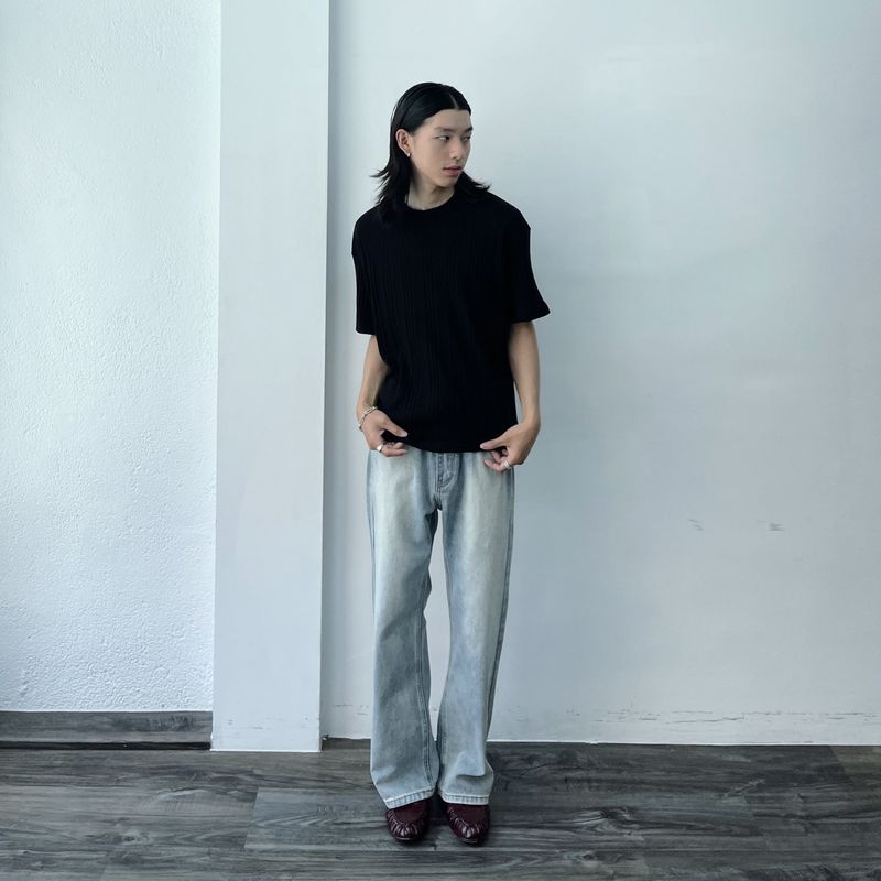 Wide Rib Crew Tee