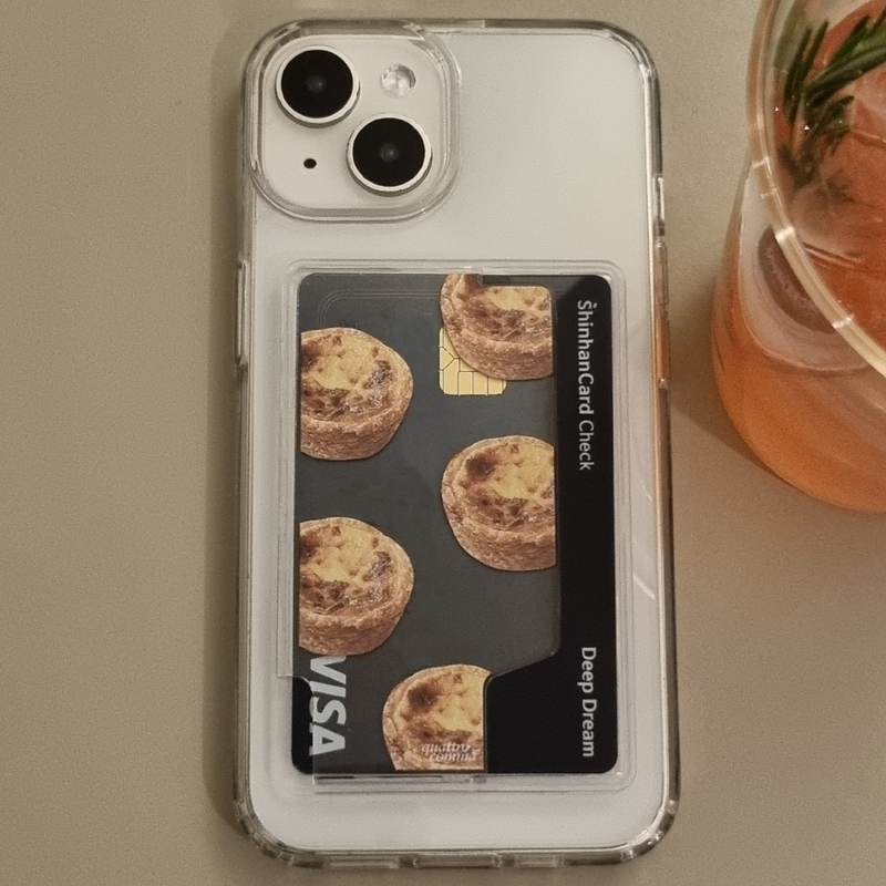 Egg Tart MagSafe Transparent Card Wallet