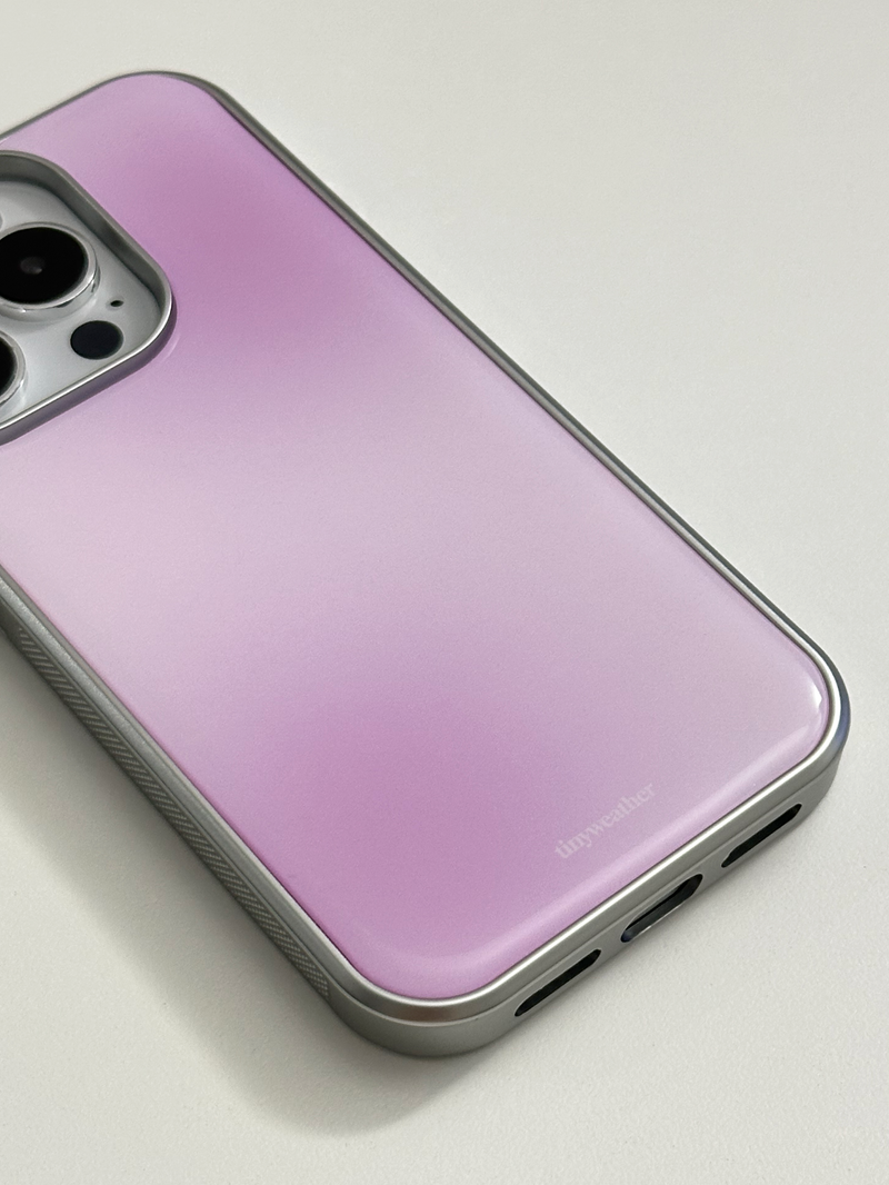 tiny weather(タイニーウェザー)の「summer pastel epoxy silver case-pink(Smartphone Accessories)」