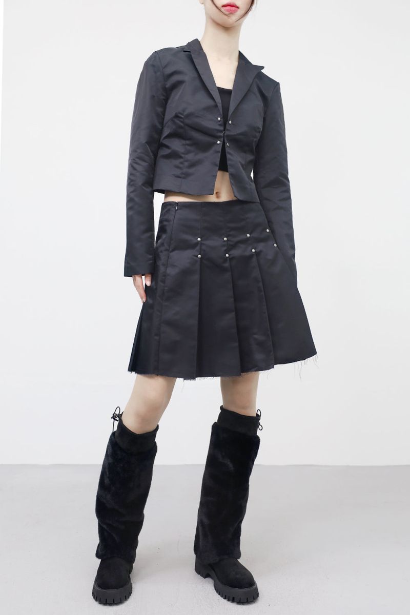 Phena Stud Crop Jacket