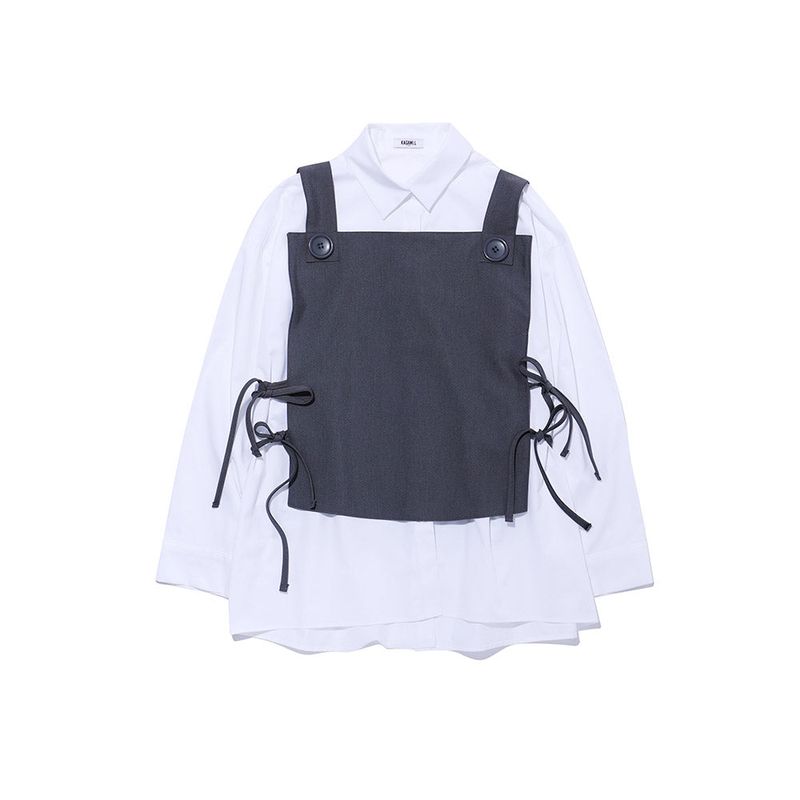 OVERSIZE SQUARE SHIRT VEST