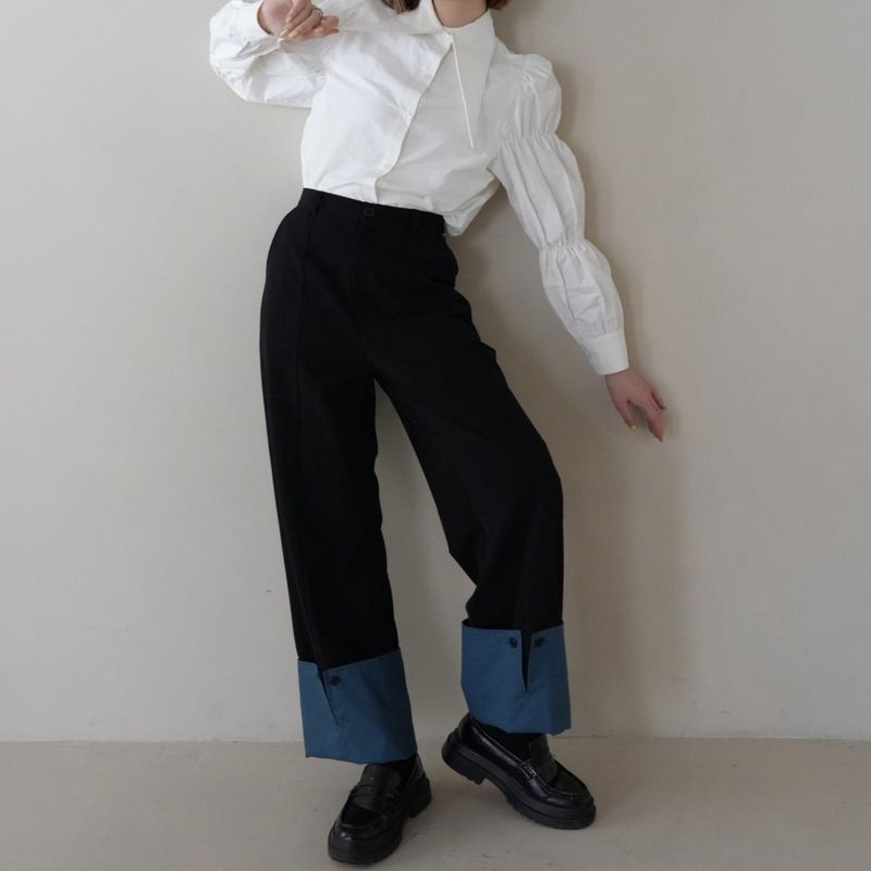 Uenui（ウニュイ）の「roll-up wide pants（Pants）」