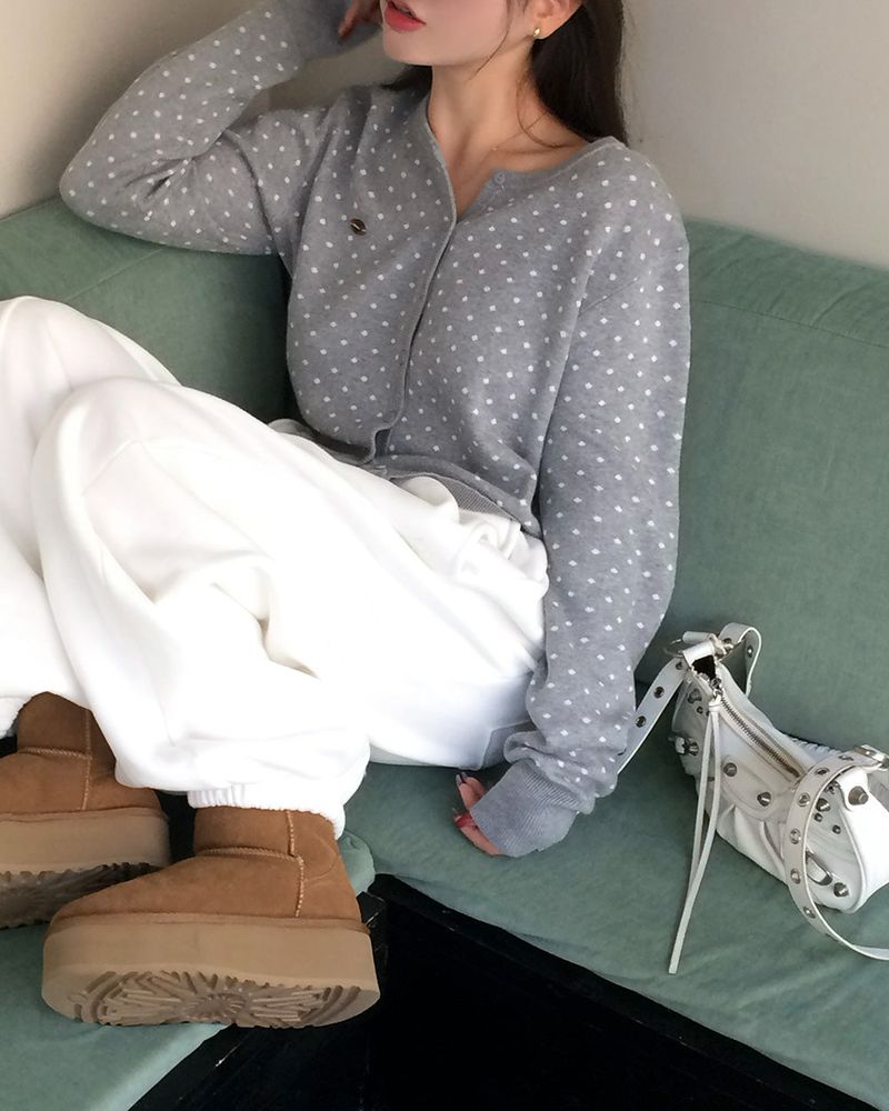 [ORIGINAL] Poky Dot Knit Cardigan