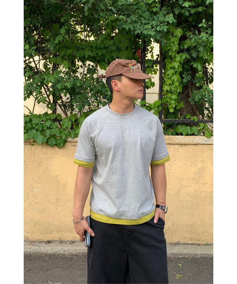 sobaq（ソバック）の「Roel Layered Raglan Short Sleeve（Tops）」