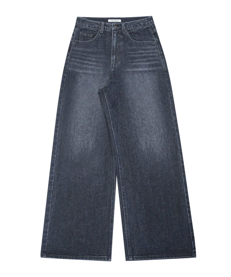 STITCH LINE WIDE DENIM PT DARK NAVY
