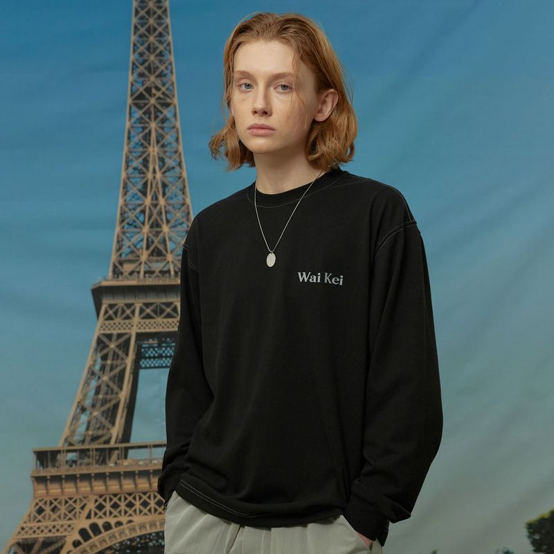 WaiKei(ワイケイ)の「Stitch cutting long sleeve t-shirts(Tops)」