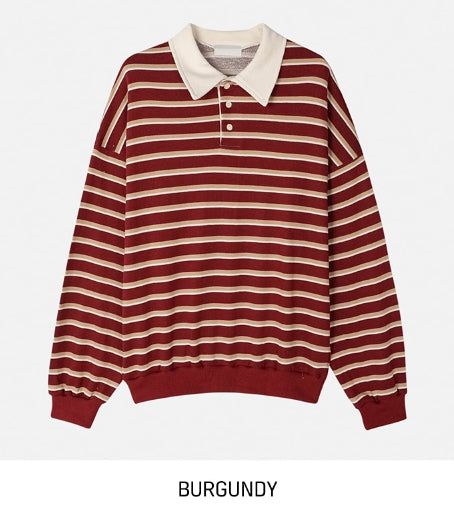 Nerd Stripe Rugby Sweatshirt