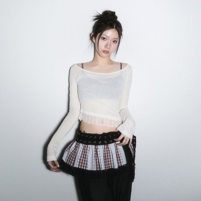(2nd reorder) pleats layered belt - red