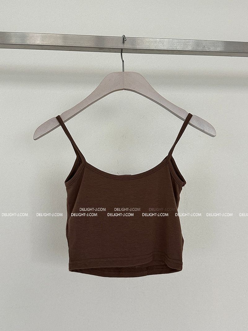 5 color button crop sleeveless