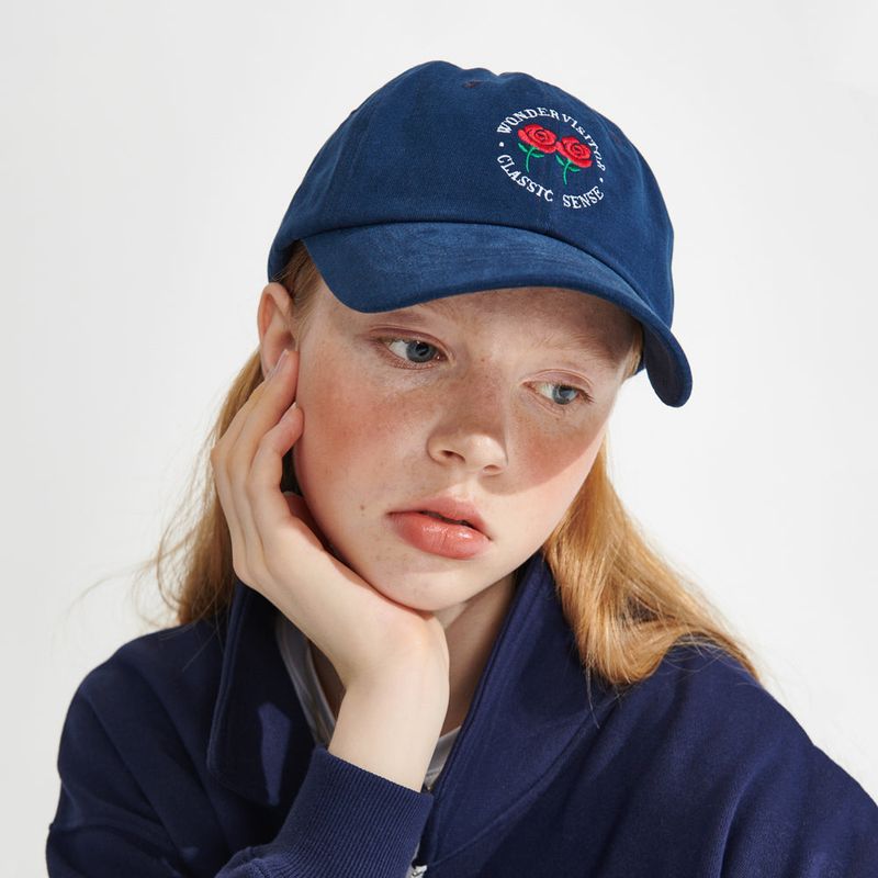 wonder visitor（ワンダービジター）の「Logo Ball cap [Navy]（Hats）」